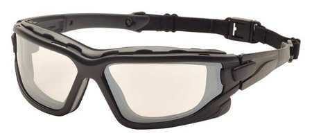 Safety Glasses, Wraparound I/O Mirror Polycarbonate Lens, Anti-Fog, Anti-Static, Scratch-Resistant