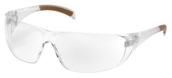 Safety Glasses, Carhartt Billings, Anti-Fog, Frameless, Clear Temples, Clear Lens