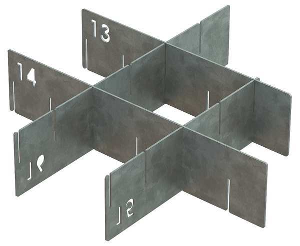 Drawer Divider Set, SS, For 26X203, 8 Pc