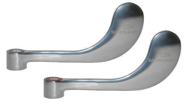 Retrofit Wrist Handle, 4 In, Saniguard, PR