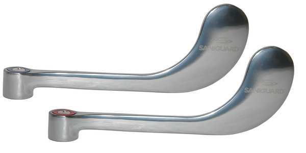 Retrofit Wrist Handle, 6 In, Saniguard, PR