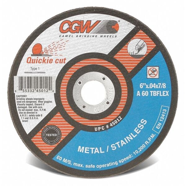 CutOff Whl, 5x0.040x7/8, T1, ZA60-TB-FLEX