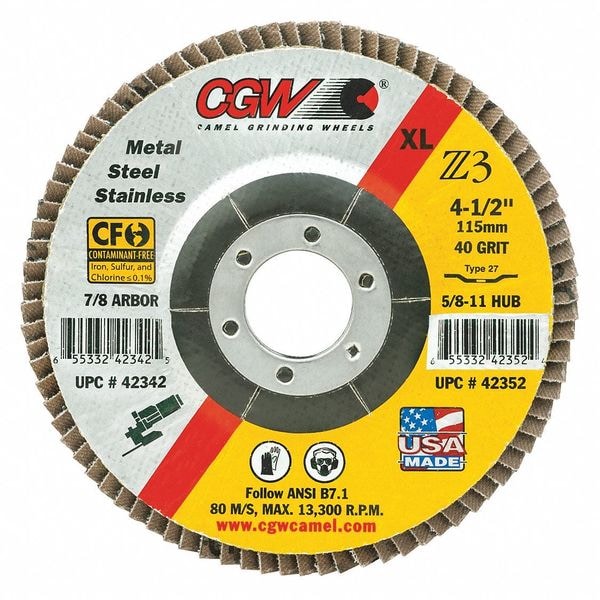 Flap Disc, 5x7/8, T27, Z3, XL, 60G