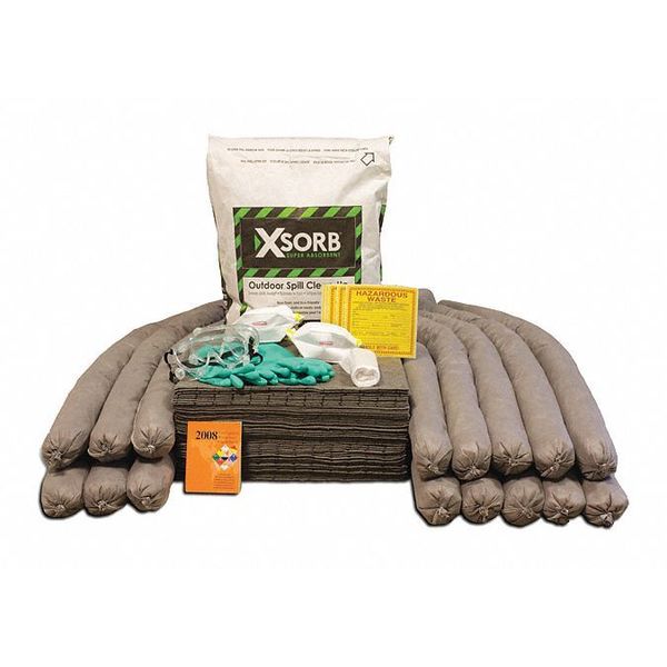 Spill Kit, Outdoor, 65 gal.