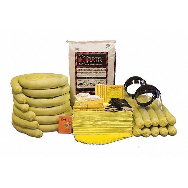 Spill Kit, Acid Neutralizer, 65 gal.