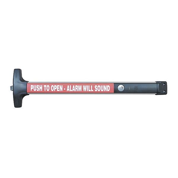 Rim Exit Device with Alarm, 36 in. W