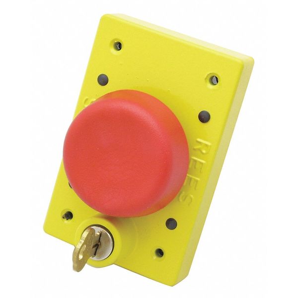Mushroom Plunger w/Lock, Red, 2-1/4