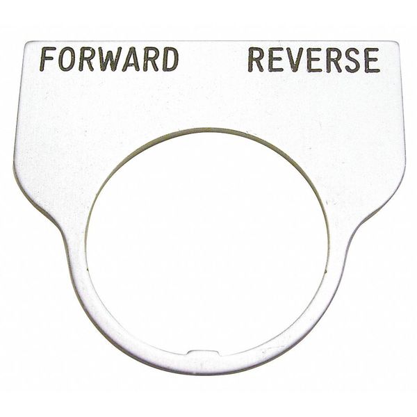 Standard Legnd Plate, Forward-Reverse