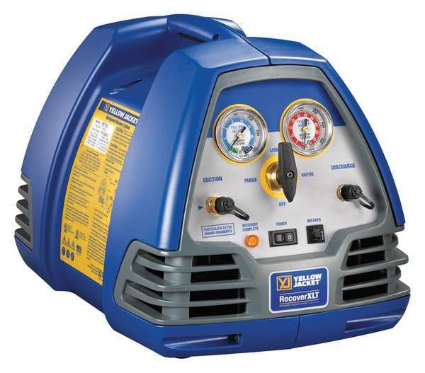 Refrigerant Recovery Machine, 1/2 HP, 115V