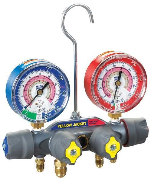 Mechanical Manifold Gauge Set, 4-Valve