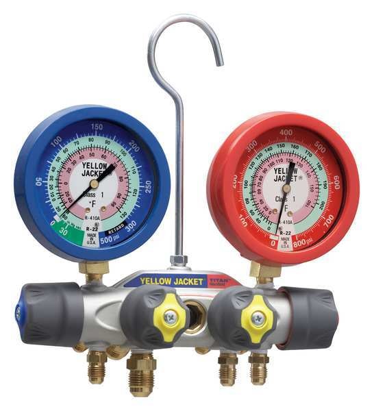Mechanical Manifold Gauge Set, 4-Valve