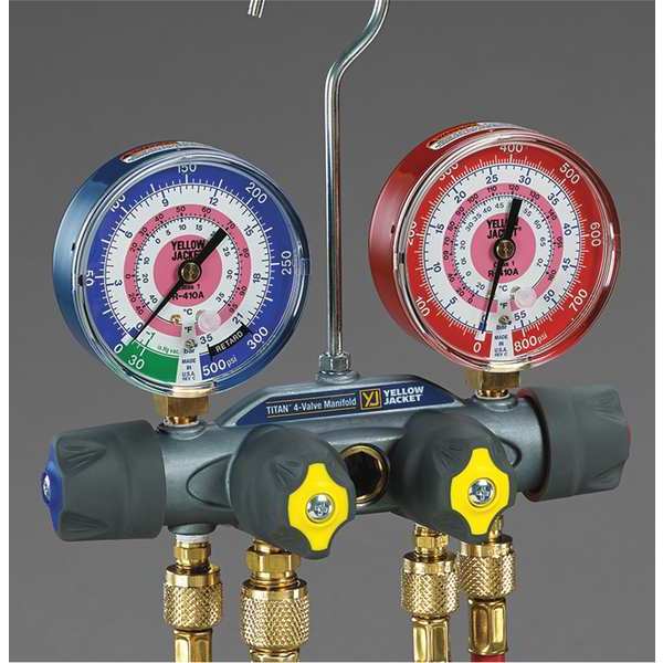Mechanical Manifold Gauge Set, 4-Valve