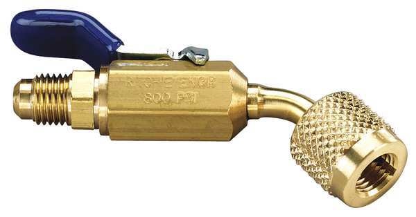 Ball Valve Adapter, 1/4 In MxF, 45 Deg