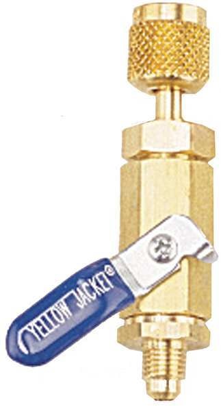 Ball Valve Adapter, 1/4 In MxF, 0 Deg