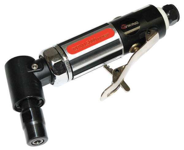 Angle Die Grinder, 1/4 in NPT Female Air Inlet, 1/4 in Collet, Medium Duty, 15,000 RPM, 0.33 hp