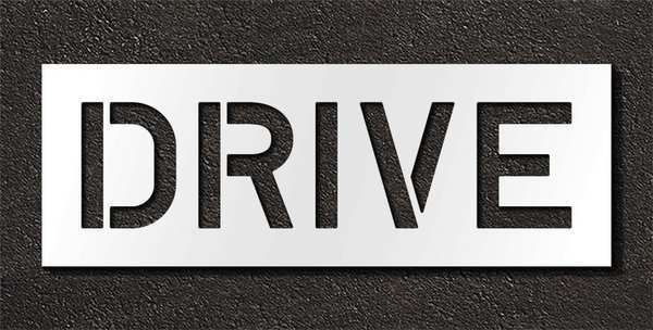 Pavement Stencil, Drive, 10 in