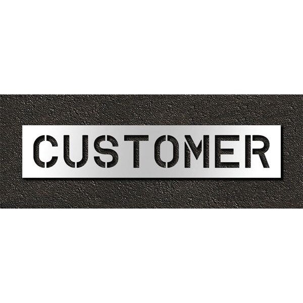Pavement Stencil, Customer, 10 in