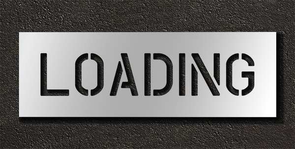 Pavement Stencil, Loading, 6 in