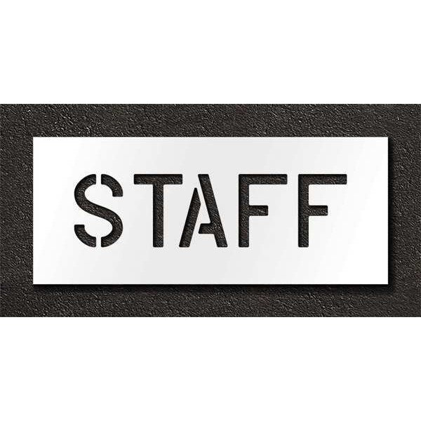 Pavement Stencil, Staff, 6 in