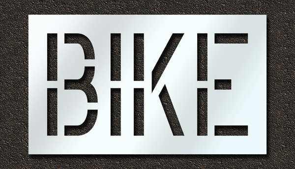 Pavement Stencil, Bike, 18 in