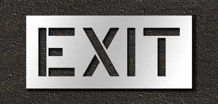 Pavement Stencil, Exit, 12 in