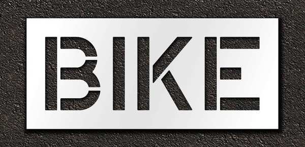 Pavement Stencil, Bike, 12 in