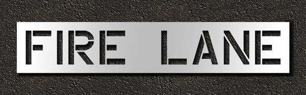 Pavement Stencil, Fire Lane, 12 in