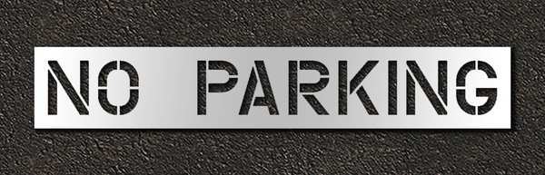 Pavement Stencil, No Parking, 12 in