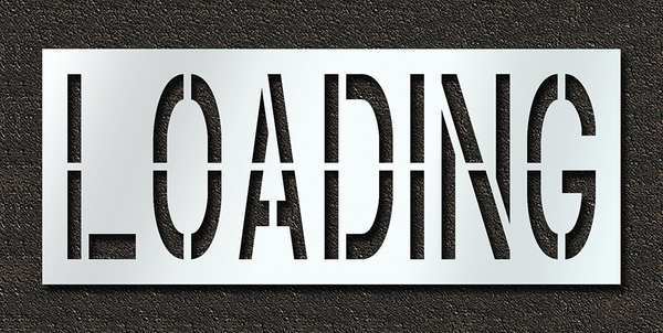 Pavement Stencil, Loading, 24 in