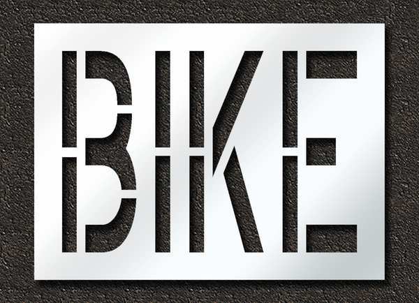 Pavement Stencil, Bike, 24 in