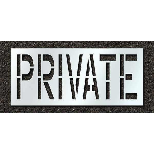 Pavement Stencil, Private, 24 in