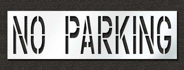 Pavement Stencil, No Parking, 24 in