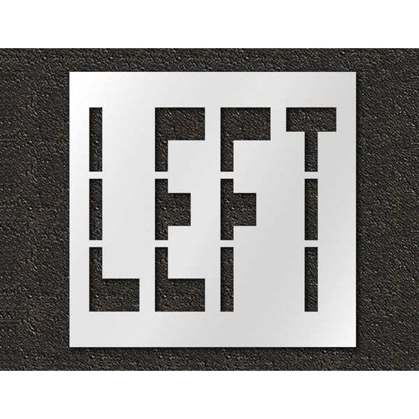 Pavement Stencil, Left, 36 in