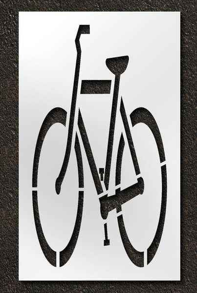 Pavement Stencil, Bike Lane - Mutcd, 72 in