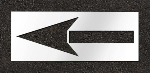 Pavement Stencil, Bike Lane Arrow, 72 in