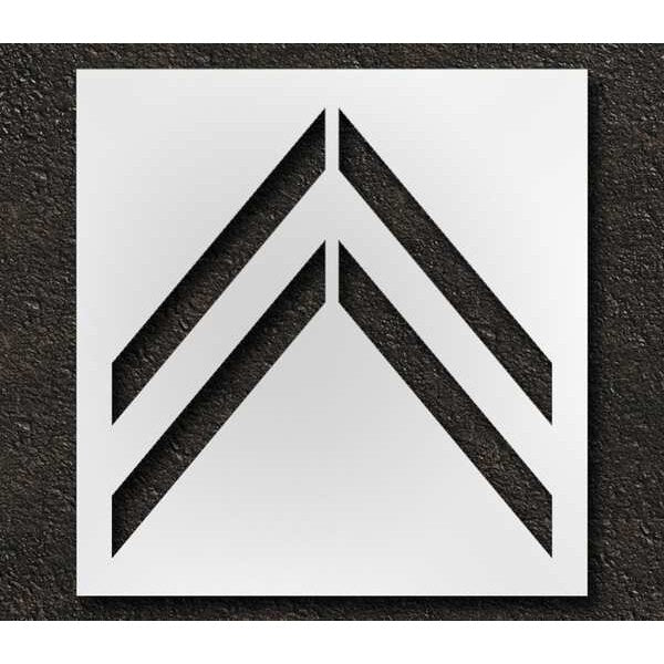 Pavement Stencil, Bike Lane Chevron, 41 in