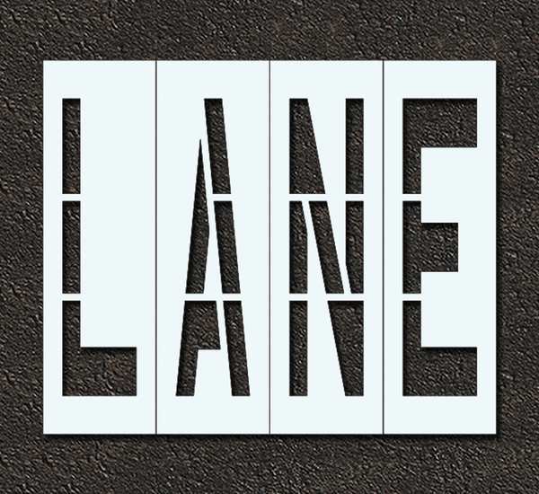 Pavement Stencil, Lane, 96 in