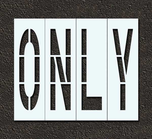 Pavement Stencil, Only, 96 in