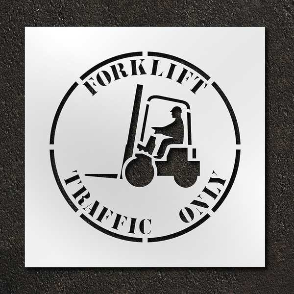 Stencil, Forklift Traffic Only, 24 in