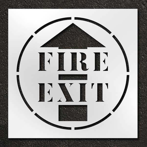 Stencil, Fire Exit, 42 in