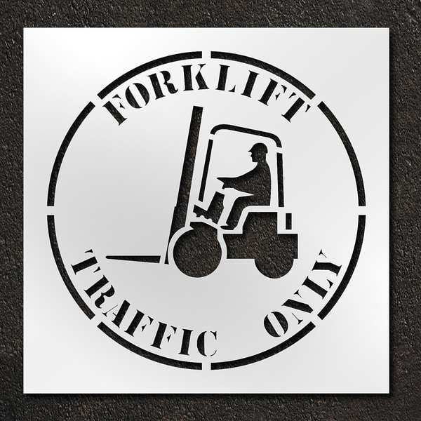 Stencil, Forklift Traffic Only, 42 in
