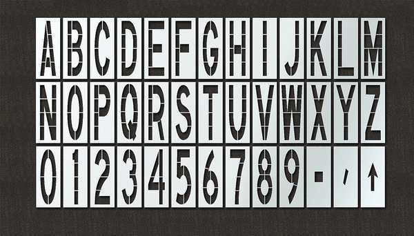 Airport Pavement Stencil Kit, 108 in