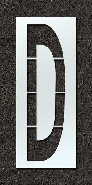 Airport Pavement Stencil, D, 120 in