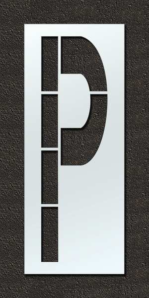 Airport Pavement Stencil, P, 120 in
