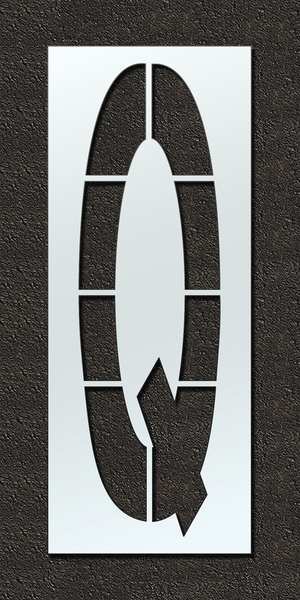 Airport Pavement Stencil, Q, 120 in