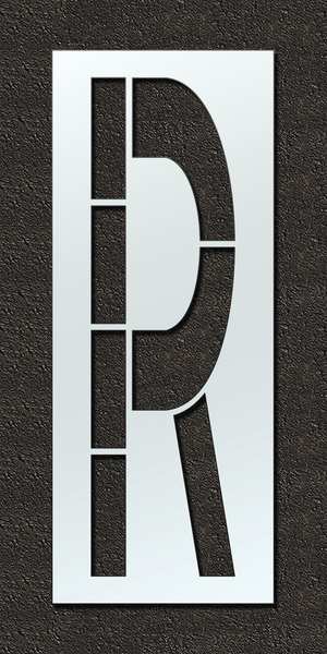 Airport Pavement Stencil, R, 120 in