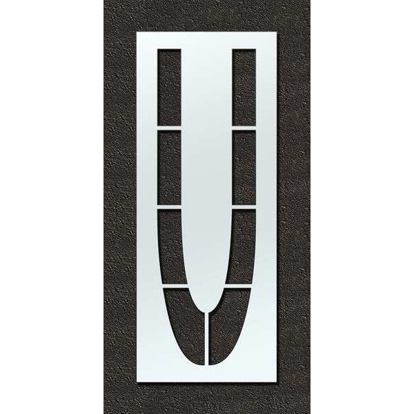 Airport Pavement Stencil, U, 120 in