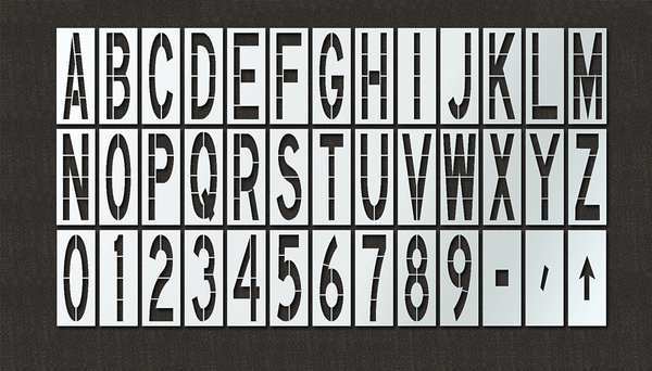Airport Pavement Stencil Kit, 144 in