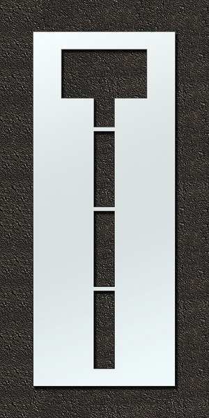 Airport Pavement Stencil, T, 144 in
