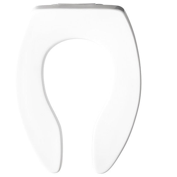 Toilet Seat, Without Cover, Plastic, Elongated, White